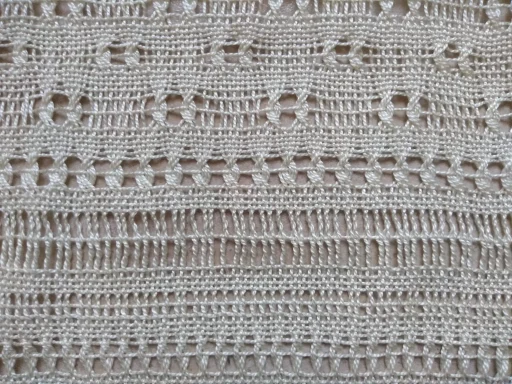 plusieurs structures de tissage ajouré en bouquet et ligature